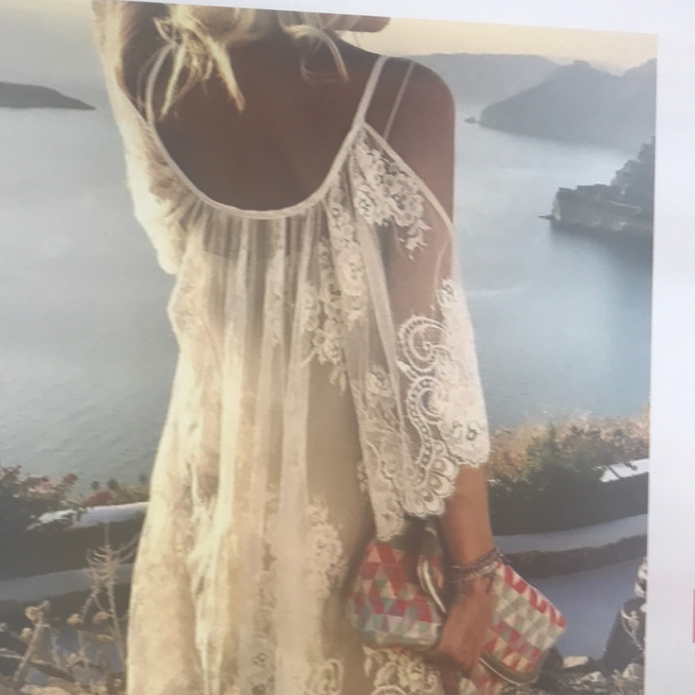 Cold shoulder shift dress